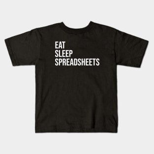 Accountant Spreadsheets Kids T-Shirt